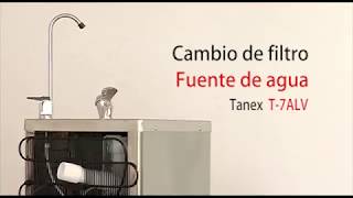 Como cambiar el filtro a la FUENTE  de AGUA Canaletas TANEX T 7ALV