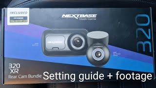 nextbase 320 xr camra bundle settings guide and footage