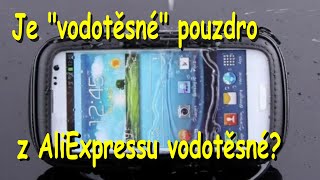 Recenze motorkářského "vodotěsného" pouzdra na mobil z Aliexpressu