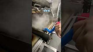 See how clean McDonald's burger grills are!