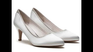 Low heel wedding shoes