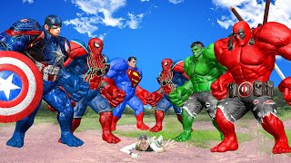 FAMILY HULK VS FAMILY SHARK SPIDERMAN V2 Rescue Hulk, Spider-man | LIVE ACTION STORY #2