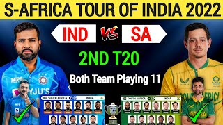 India vs South Africa 2nd T20| Match 2022 | Both Team Final Playing 11| Ind vs SA 2022|