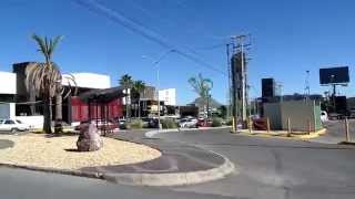 A walk outside the Hampton Hilton hotel in Chihuahua, Mexico.12th October 2014.