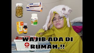 OBAT DAN VITAMIN KUCING yang wajib punya dirumah bagi cat lovers!! | olive care | minyak ikan