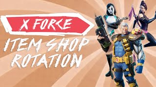 X-FORCE ITEM SHOP ROTATION & DEADPOOL STYLE UNLOCK!! | Fortnite Battle Royale LIVE!!