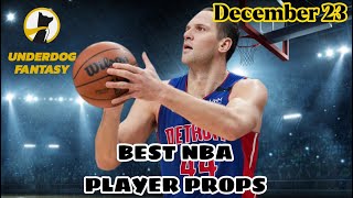 9-0 RUN!!! TODAYS BEST UNDERDOG FANTASY NBA PLAYER Props - Friday December 23