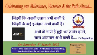 5th MARCH 2022 VICTORY CELEBRATION AT BIRLA HALL / INDIAN BAR ASSOCIATION / AWAKEN INDIA MOVEMENT /