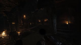 RE8 VR werewolf den fight