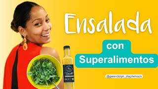 🥗ENSALADA FÁCIL: Rúcula con superfoods.