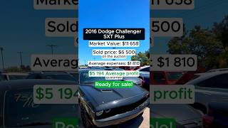 Final bid - 6500$ was on the car auction / 2016 Dodge Challenger SXT plus #auctioncars #challenger