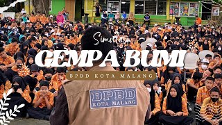 SIMULASI GEMPA BUMI - SMPN 2 Malang ft. BPBD Kota Malang