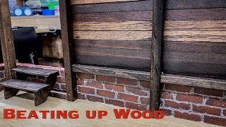 Distressing Wood, Part 2 of the Scale RC Garage Build, Old Warehouse Diorama