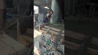 Pouring concrete stairs #construction #concreteworker #constructionwork #concreteworks