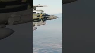 The skill of a fighter pilot in flying F-16 Fighter jet in action it's amazing best view #shorts