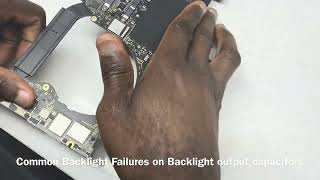 Common backlight failures on Backlight output capacitors (No Backlight Repairs)