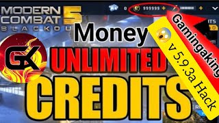 Modern Combat 5 😱 v 5.9.3a Hack || Unlimited money and credits ||