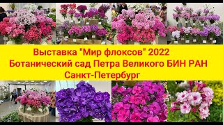 Выставка "Мир флоксов" 2022. Ботанический сад Петра Великого БИН РАН. Санкт Петербург.