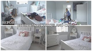 DECLUTTER MY BEDROOM | SPEED CLEAN | CLEAN WITH ME