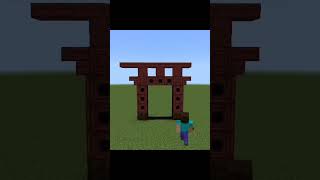 Minecraft Build Design Torii Gate #shorts #minecraft