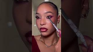 Vampy glam glowing makeup tutorial 💋🥰❤️#makeup #makeuptutorial #shorts