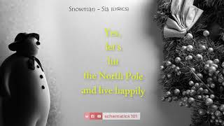 Sia -  Snowman [Official Video ] Lyrics