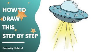 How To Draw A Ufo - Drawing Weird Things - Drawing Tutorial With Pencil