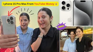 My New I Phone 15 Pro Max 📱From Youtube Money  🤑 | Youtube Income | My New I phone |#iphone #patna