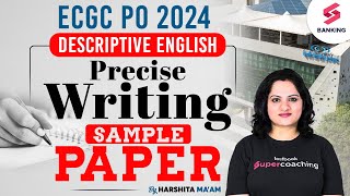 ECGC PO 2024 | ECGC PO Descriptive Paper Essay & Precis Writing | Complete Strategy -Harshita Ma'am