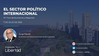 Argentina en el contexto geopolítico actual, con Jorge Faurie.