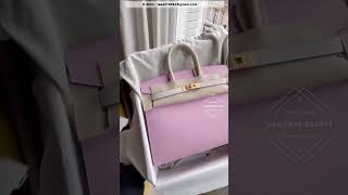 Birkin 25 Sellier Mauve Sylvestre and Craie color with GHW #handbags #birkin25 # #luxurybag #shorts