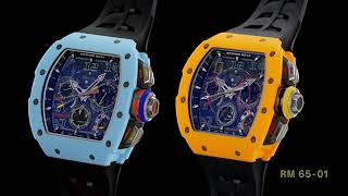 Richard Mille RM 65-01 Automatic Split-Seconds Chronograph Yellow and Blue