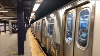 R160 F Trains Operating on the E Line at Queens Plaza (2023)