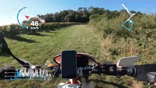 Test de l'embrayage renforcé sur la Honda XLR125R