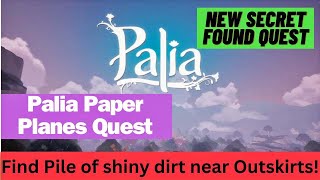 Palia Secret Found Quest near Outskirts in Bahari -  Paper Planes Tattered Schematic Glider