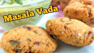 How to make tasty crunchy masala vada || Hotel style masala vada..