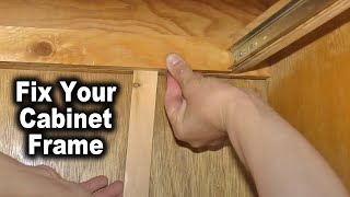 How to Fix Broken Cabinet Drawer Frame | The Fixer Clips