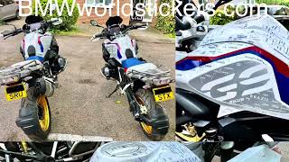 BMW R1250GS Rallye 20- onwards. HOW TO apply install LOOK tutorial full tank set stickers decals