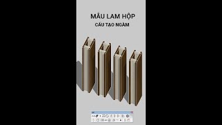 Mẫu Lam Hộp Ngàm làm Nội thất CNC SketchUp