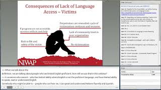 Working with Domestic Violence and Sexual Assault Victims with Limited English Speaking (11/21/19)