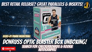 Donruss Optic Blaster box unboxing! 2020-21 Panini Basketball Trading cards! Great inserts & rookie!