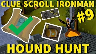 MEDIUM CLUES... UNLOCKED! - Clue Scroll Ironman #9 (Hound Hunt)