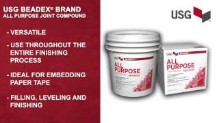 The Benefits of USG Beadex® Brand All Purpose Joint Compound