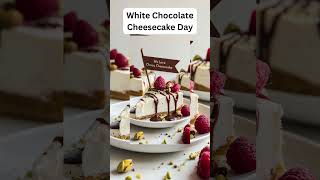 White Chocolate Cheesecake Day on March 6th #food #recipe #foodie