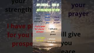 God says- My promise to you. #god ,#faith  ,#godlove ,#shorts