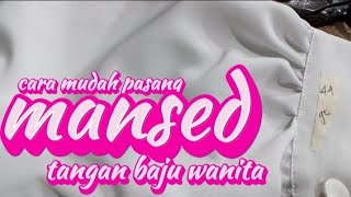 cara pasang mansed baju wanita