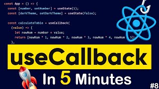 useCallback React Hooks in Easiest Way | React Hooks #8