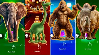 🦣 The Mammoth vs 🦖 The Good Dinosaur vs 🦧 The Monkey vs 🦏 The Rhinoceros | Coffin Dance 🪩