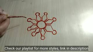 Sawan Mandna Design मांडना डिजाइन Style 93 for Sawan somwar  diwali happy rakhi holi 2021 simple