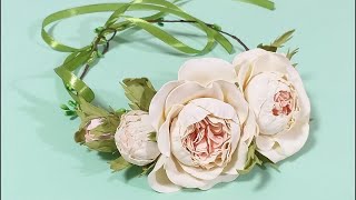 Піоноподібні троянди з фоамірану  🌺🌻🌹🥀🌷🌼🌸💐 Peony shaped roses from foami